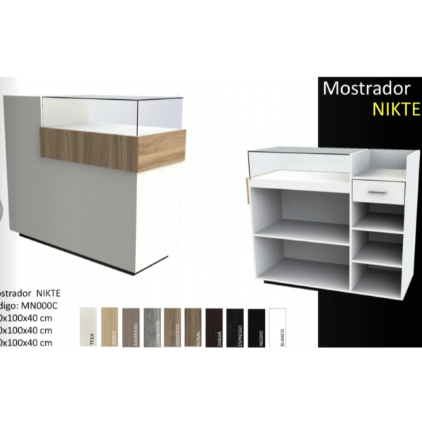 Countertop Display Cases / Commercial Showcase / Racks full vision/ Model Nikte